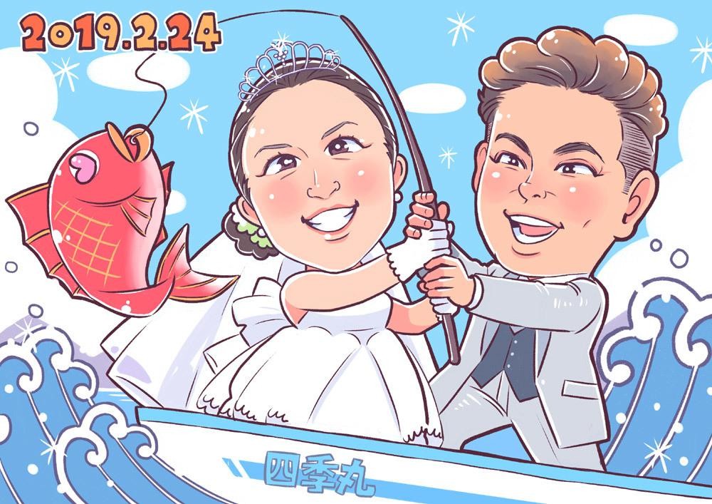 両親　結婚記念日　似顔絵　コツ