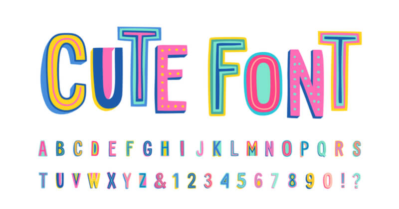 可愛い 文字 デザイン